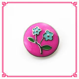 12pcs/lot Mix Enamel Flower Snap Buttons Diy 18 mm Snap Jewelry Pendants