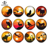 12pcs Mixed Theme Cashew Flowers Snap Button Charms For Snaps Bracelet Necklace