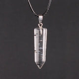 Roses Quartz Crystal Hexagonal Column Point Pendants for Necklace Jewelry Making