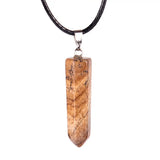 Roses Quartz Crystal Hexagonal Column Point Pendants for Necklace Jewelry Making