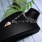 12pcs Shell Necklace Pendant Conch Sea Shell Charms Full Rhinestone