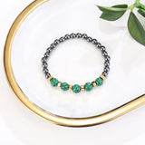 Natural Stone Beaded Bracelet Cuff Charm Bangle Friendship Yoga Bracelet