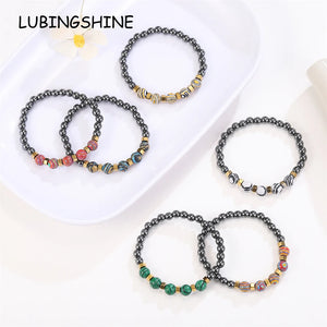 Natural Stone Beaded Bracelet Cuff Charm Bangle Friendship Yoga Bracelet