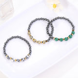 Natural Stone Beaded Bracelet Cuff Charm Bangle Friendship Yoga Bracelet