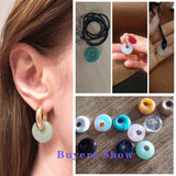 12pcs Natural Stone Beads Big Hole Agates for DIY Jewelry Making
