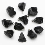 12pcs/lot Raw Ore Irregular Necklaces Pendants Multi-color Charms Keychain