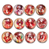 12pcs Mixed Pattern Snap Button Charms for 18mm Snaps Bracelet