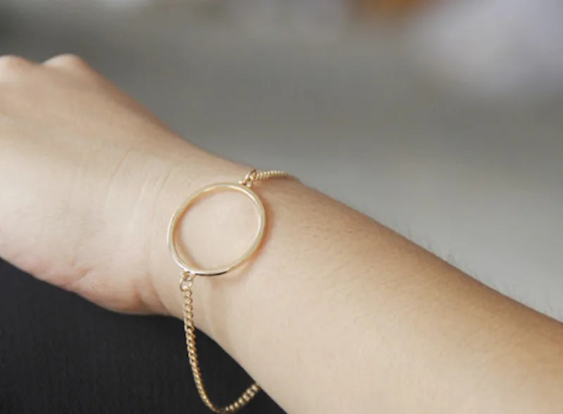 12pcs Geometric Circle Charm Bracelets for Women
