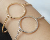 12pcs Geometric Circle Charm Bracelets for Women