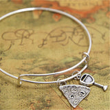 12pcs Pizza Wine Charm Bracelet Adjustable Fast Food Wine Charms
