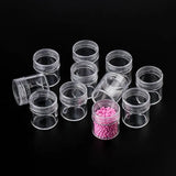 12pcs Plastic Round Jewelry Box Compartment Container Case for Jewelry display