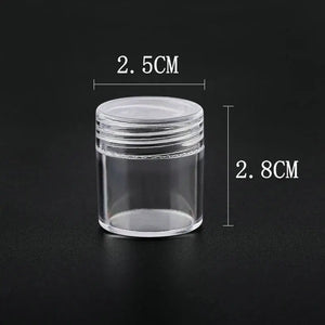 12pcs Plastic Round Jewelry Box Compartment Container Case for Jewelry display