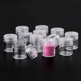 12pcs Plastic Round Jewelry Box Compartment Container Case for Jewelry display