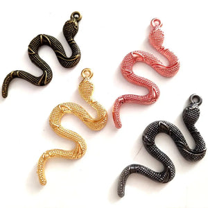 12pcs/lot Punk Snake Pendant Men Women Necklace Accessories