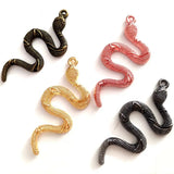 12pcs/lot Punk Snake Pendant Men Women Necklace Accessories