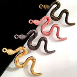 12pcs/lot Punk Snake Pendant Men Women Necklace Accessories