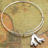 Roller Skate Charm Bangles - Roller Derby Jewelry
