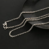12pcs Silver Cross Circle Chains Rhodium Plated Lobster Clasp DIY Jewelry Making