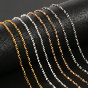 12pcs Silver Cross Circle Chains Rhodium Plated Lobster Clasp DIY Jewelry Making