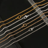 12pcs Silver Cross Circle Chains Rhodium Plated Lobster Clasp DIY Jewelry Making