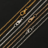 12pcs Silver Cross Circle Chains Rhodium Plated Lobster Clasp DIY Jewelry Making