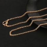 12pcs Silver Cross Circle Chains Rhodium Plated Lobster Clasp DIY Jewelry Making