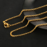 12pcs Silver Cross Circle Chains Rhodium Plated Lobster Clasp DIY Jewelry Making