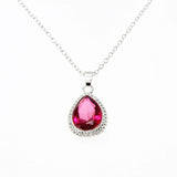 Sofias Amulet Princess Necklace Purple red pink Rhinestone Necklace