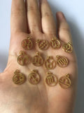 Stainless Steel 12 Zodiac Charm DIY Constellation Charms for Jewelry Making