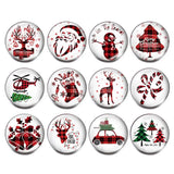 12pcs Mixed Chirstmas Snaps Buttons for Snap Jewelry