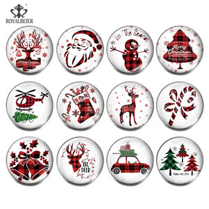12pcs Mixed Chirstmas Snaps Buttons for Snap Jewelry