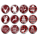 12pcs Mixed Chirstmas Snaps Buttons for Snap Jewelry
