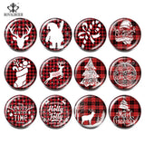 12pcs Mixed Chirstmas Snaps Buttons for Snap Jewelry
