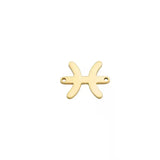 12pcs Stainless Steel Zodiac Signs Charms Two Holes Constellation Pendant