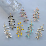 12pcs Flowers Copper Tassel Beads for DIY Jewelry
