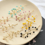 12pcs Flowers Copper Tassel Beads for DIY Jewelry