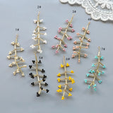 12pcs Flowers Copper Tassel Beads for DIY Jewelry