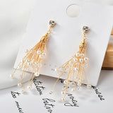 12pcs Tassel Crystal Charms DIY Earrings Pendants Accessory