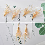 12pcs Tassel Crystal Charms DIY Earrings Pendants Accessory