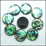 12pcs Abalone Paper Cabochons 18x25mm Natural Shell Beads Mother of Pearl