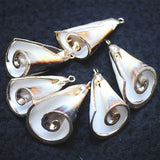 12pcs Golden Plated Mother of Pearl Shell Pendants for DIY Jewelry Making