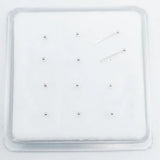 12pcs 925 Sterling Silver 1.2mm Tiny Nose Studs Ball Shape Nose Ring Jewelry