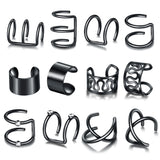 12pcs Ear Cuffs Clip Earrings for Women Climbers No Piercing Ear Cuff