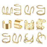 12pcs Ear Cuffs Clip Earrings for Women Climbers No Piercing Ear Cuff