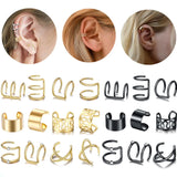 12pcs Ear Cuffs Clip Earrings for Women Climbers No Piercing Ear Cuff