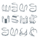 12pcs Ear Cuffs Clip Earrings for Women Climbers No Piercing Ear Cuff