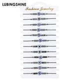 12pcs/set Evil Eye Bracelet Charms Set For Women