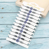 12pcs Evil Eye Charms Bohemia Woven Rope Bracelet Set