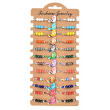 Bohemian Elephant Charms Braided Bracelets Crystal Bead Anklet Jewelry