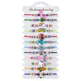 Bohemian Elephant Charms Braided Bracelets Crystal Bead Anklet Jewelry